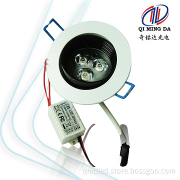 High Temperture Paint Aluminium White Black Color 3W LED Ceiling Lamp